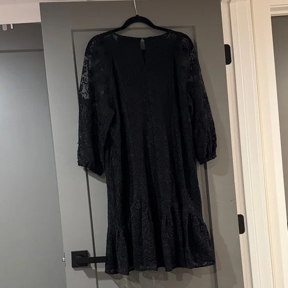 Sundance Black Lace Long Sleeve Dress - Picture 3 of 7